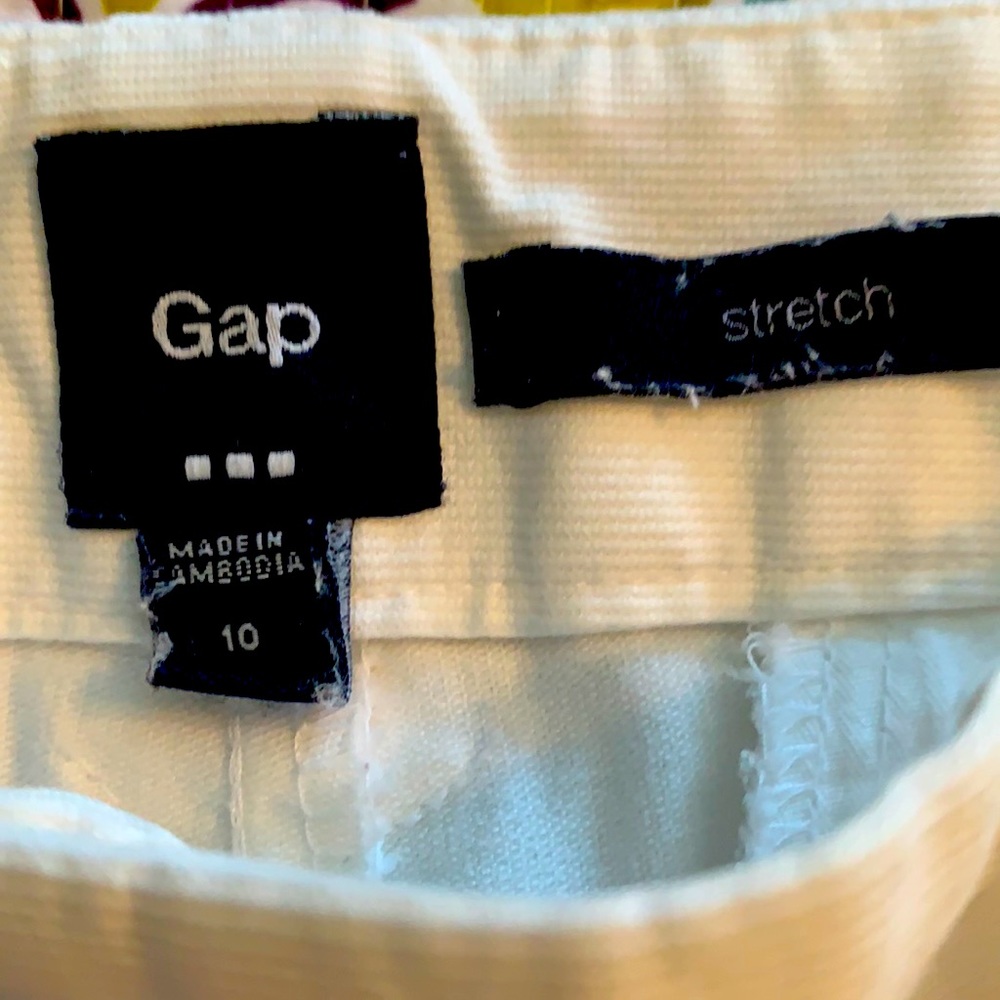 Gap White Stretch Pants